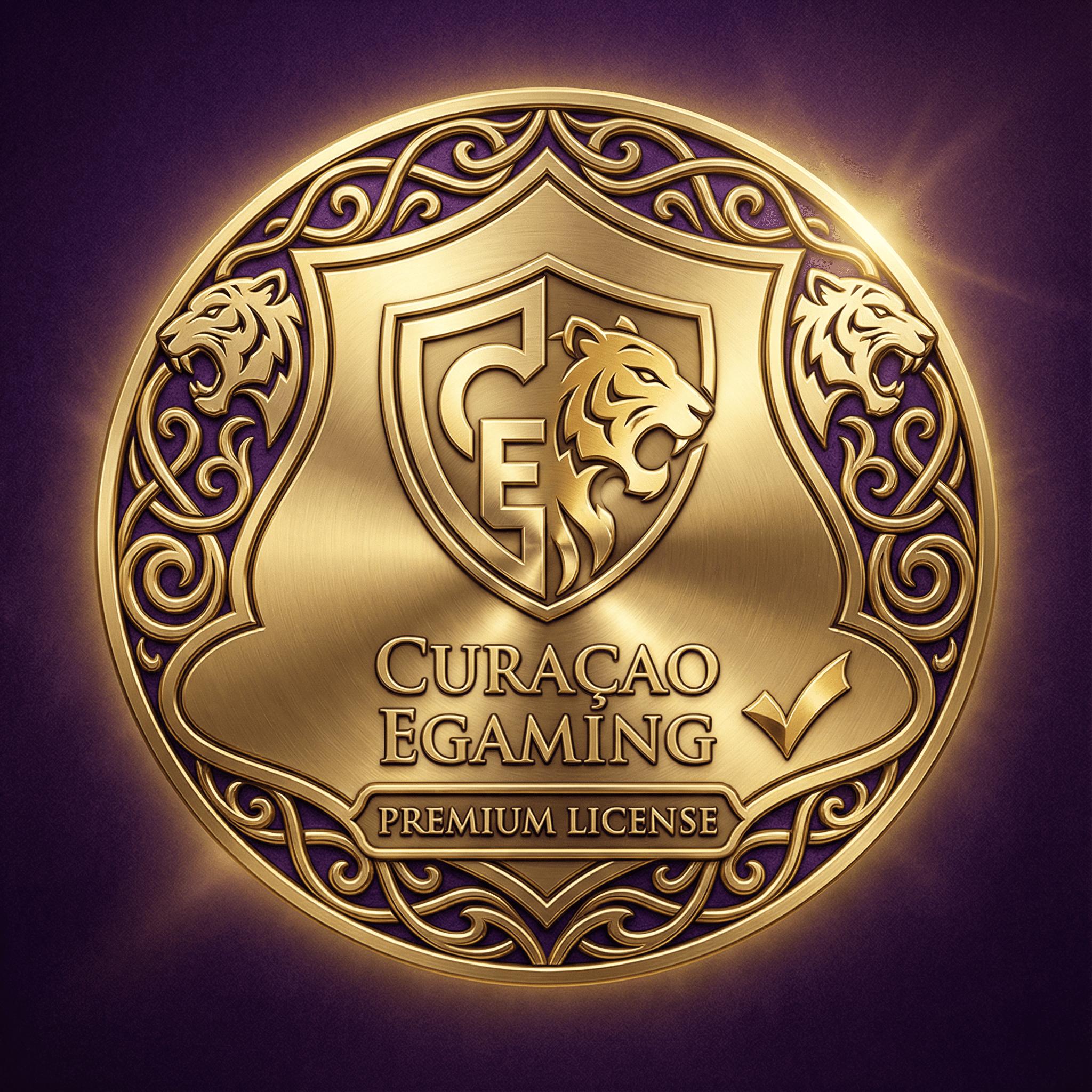 Sello de licencia Curaçao eGaming con certificación premium